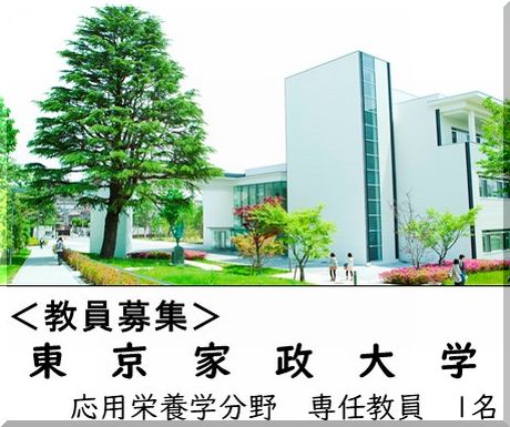 教員募集 東京家政大学 専任教員を募集しています 教員募集 東京家政大学 専任教員を募集しています 栄養士 管理栄養士を目指す人をサポート